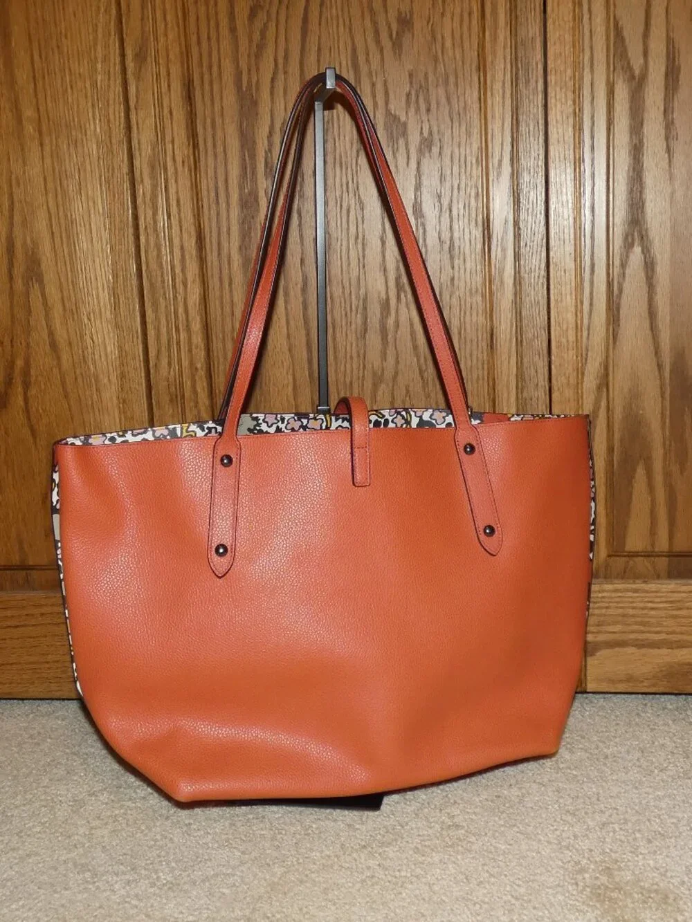 Coach Coral Turnlock Tote Bag
